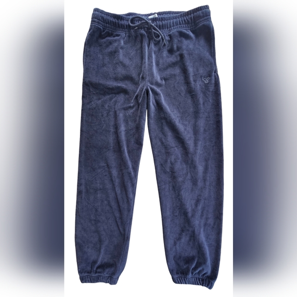 NWT, ARITZIA, TNA Montcalm Velour Jogger, Size Large 10 12 14, Navy Blue - Picture 3 of 7